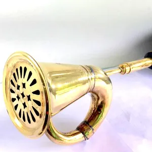 Vintage Brass Car Horn Bike Bus Bullet 16.5" Big Taxi Clown Bulb Horn Bugle