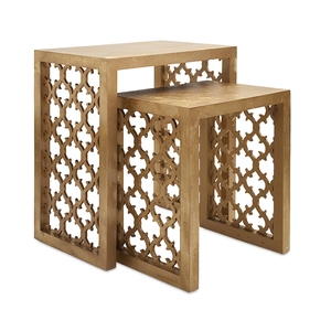 Taburete otomano de METAL para decoración del hogar, taburete decorativo VINTAGE de diseñador moderno - Product Image 3