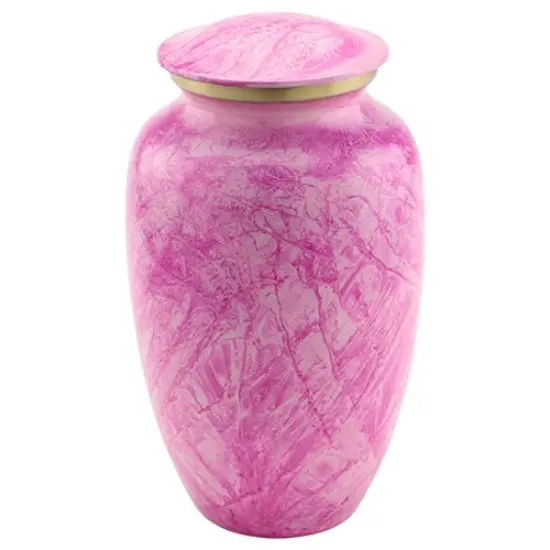 Latão sólido Cremação Urna Clássico Rosa Consciência Urna Handmade Para Adultos Cinzas Humanos por Axiom Casa Acentos