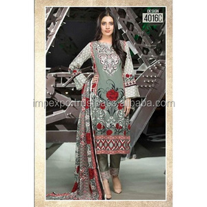 Trajes de césped clásicos de Pakistán/trajes de diseñador de césped pakistaní en Lahore/trajes de césped paquistaníes al por mayor - Product Image 4