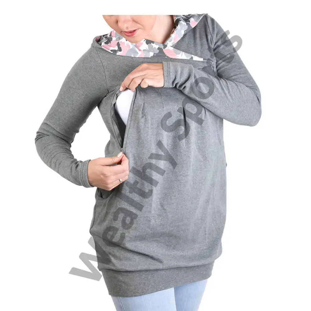 Winter breastfeeding hoodie