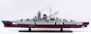 BISMARCK CAMOUFLAGE WOODEN MODEL <b>BOAT</b> - WOODEN HANDICRAFT MODEL - Product Image 3