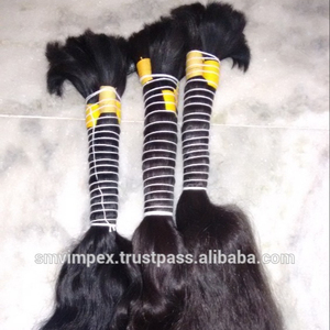 Cabello humano indio suave y liso a granel súper fuerte de Chennai. Pelo indio ondulado a granel indio sin procesar pelos suaves a granel - Product Image 3