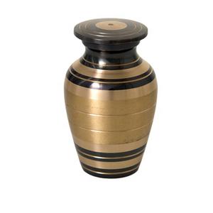 Traditional Brass Keepsake Cremation Urn Gold Color for Funeral Ashes <b>Metal</b> Brass/Aluminum - Product Image 1