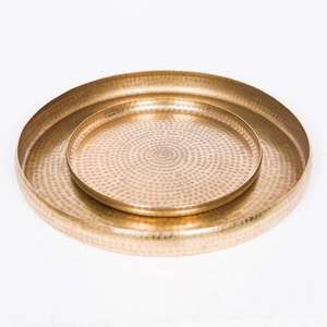 De cobre martillado bandeja - Product Image 1