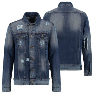 OEM chaqueta de mezclilla personalizada para los hombres de alta calidad de cierre de botón a prueba de viento y transpirable de talla grande para la temporada de otoño - Product Image 1