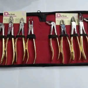 Dental Tooth zahn Zange Gold überzogen/Dental Extraktion Zange Edelstahl