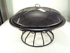 Pozo de fuego de metal negro para fogata al aire libre para uso en el jardín - Product Image 5