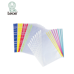 Protector de hoja de material PP OEM transparente o cáscara de naranja para archivadores de anillas, suministros de oficina - Product Image 1