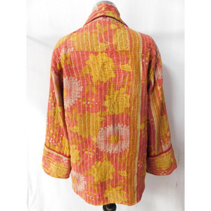 Chaqueta kantha corta vintage hecha a mano para mujer y niña, chaqueta de diseño sexy a la moda para mujer, chaqueta - Product Image 2