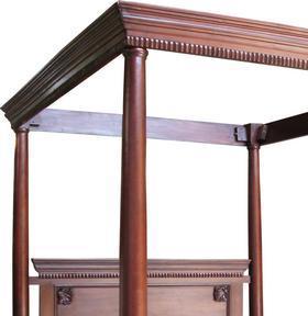 Classic Furniture Antique Reproduction Tudor Four <b>Poster</b> Bed - Antique Reproduction Furniture Mahogany Indonesia - Product Image 2