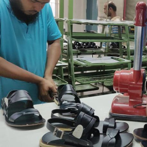 Stock Men's Genuine Leather Open Toe Casual Sandals Breathable Flat Walking Outdoor Hiking Trekking Comfort <b>Shoes</b> Elastic Band - Product Image 2