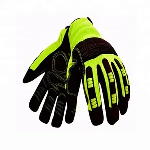 Durable Cut Resistant Knucke Protective Synthetic Leather Safety Mechanic Work Gloves