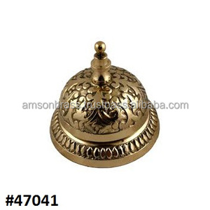 กระดิ่งทองเหลืองโบราณสำหรับต้อนรับแขกที่โรงแรม - Product Image 4