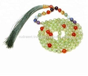 Venta de Piedras preciosas Naturales, Rosario, Prehnita, cornalina, borla larga, cuentas, Piedras Naturales, piedra de cristal curativa - Product Image 3