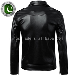 <b>Men</b> Leather Jacket Fashion <b>Black</b> / Windproof and Waterproof <b>Men</b> Leather Jacket - Product Image 6