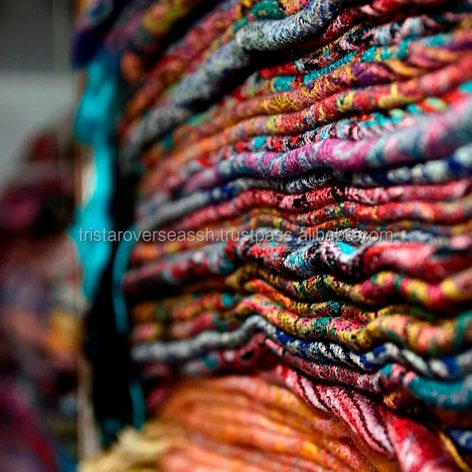 Ipek jakarlı kumaş çok amaçlı ev dekor tekstil