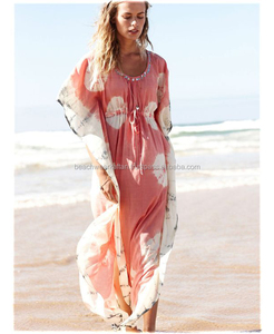 Wholesaler & Manufacturer of Ladies Wear Rayon Tie Dye Caftan Beach Cover up <b>Poncho</b> - Product Image 1