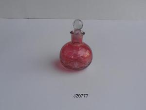 Mini bouteille de parfum en verre découpé, finition scintillante, style indien, accessoire de fabrication artistique, avec couvercle, peut être utilisé pour l'hiver - Product Image 5