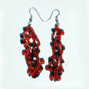 Pendientes de gota de color perla de moda hechos a mano joyería al por mayor de Perú - Product Image 1