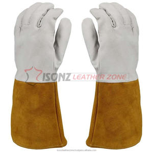 Gants de soudage en daim noir, manchette en daim, gant de soudage Tig, soudeur à l'argon - Product Image 5