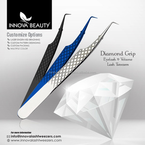 Pinzas Magnéticas para Volumen Ruso de Pestañas en Ángulo de 45 y 90 Grados, Punta Puntiaguda de Acero Inoxidable, Logotipo Personalizado para Todos los Estilos - Product Image 2