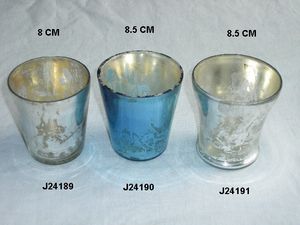 ที่ใส่เทียนแก้วและทองเหลืองรูปทรงเสา ทำด้วยมือ เป็นมิตรกับสิ่งแวดล้อม สำหรับตกแต่งบ้านในช่วงคริสต์มาส - Product Image 3