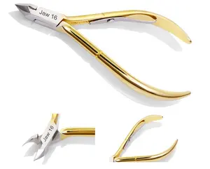 Cuticle Nippers Nghia gold color made with stainless steel