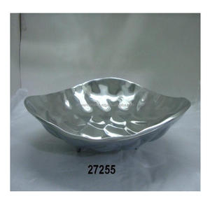 Bol à fruits en métal de haute qualité bol de service de forme ronde fantaisie bol à fruits/écrou/salade en aluminium - Product Image 2