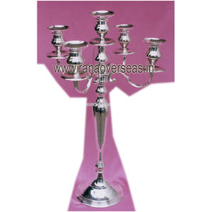 Candelabros de 5 brazos de aluminio alto de gran oferta de la mejor calidad para Navidad San Valentín decoración de mesa de comedor y hogar - Product Image 2