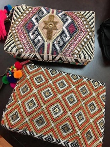 Pochette de soirée 2018 Style élégant Textile tissu et perles multicolore Durable cadeau en gros - Product Image 4