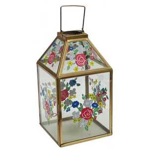 บ้านและตกแต่งคริสต์มาสออกประตูการออกแบบใหม่ Filigree โคมไฟเทียนแก้ว - Product Image 1