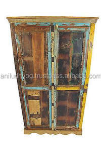 Vintage En Bois récupéré Armoire - Product Image 3