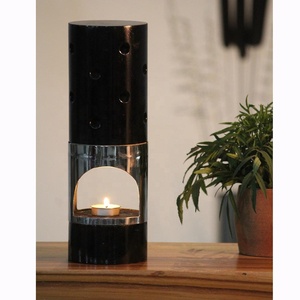 Glossy Teak Mango Wood Glass Traditional Oli <b>Room</b> <b>Diffuser</b> Home Office Chimney Incense Restaurants Made Novelty Gift - Product Image 2
