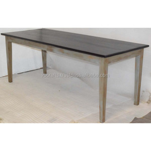 ชุดโต๊ะรับประทานอาหารแปลงสภาพทำจากไม้เนื้อแข็งแบบคลาสสิกสไตล์ยุโรปใช้ในบ้านไร่บ้านห้องนั่งเล่นโรงแรมวิลล่า - Product Image 3