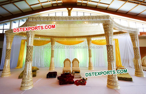 Mandap de Dientes de Elefante para Bodas Indias, Mandap de Trompa de Elefante, Pilares de Colmillos para Bodas, Mandap California - Product Image 6