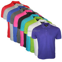 Nouveau design de t-shirt de golf pour hommes, 100% coton tricoté, manches courtes, coupe classique