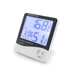 Hidroponik Taman Rumah Kaca Max Min Rumah Tangga Ruang Dalam Ruangan LCD Suhu Kelembaban Meter Thermometer Digital