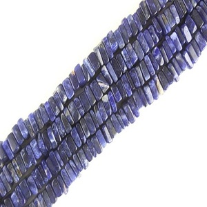 16" Long Strand Natural Sodalite Gemstone Smooth Square Heishi <b>Beads</b> <b>Jewelry</b> <b>Making</b> Blue Stone Healing <b>Crystal</b> Bracelet Necklace - Product Image 4