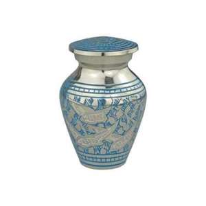 Dignity Memorial Unique Platinum Heart Grabado Recuerdo Cremación Urna para cenizas funerarias de mascotas Metal Latón Aluminio Almacenamiento Urna - Product Image 3