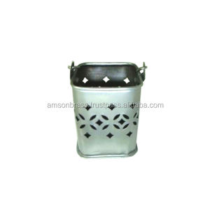 Portavelas decorativo de lujo, portavelas de Metal perforado cuadrado, portavelas de alta calidad, portavelas votivo - Product Image 3