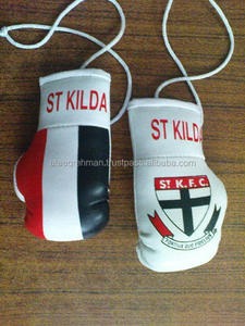 New Mini Boxing Gloves Key Chain PU Rexion Leather Key Holder <b>Car</b> <b>Accessories</b> Pendant Mini Punching - Product Image 4