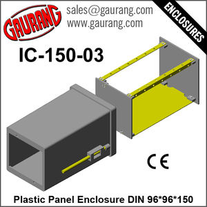 DIN 96x96x150 boîtier de commande ABS boîtier du panneau avec indice de protection IP66 certifié CE couleurs personnalisables-Meilleur prix - Product Image 2