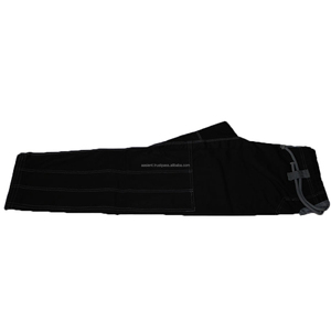 Kimono de Jiu Jitsu Brasileño Simple, Tejido Perl, 450g, 100% Algodón, Cómodo, Unisex, Negro, Hecho en Pakistán - Product Image 3