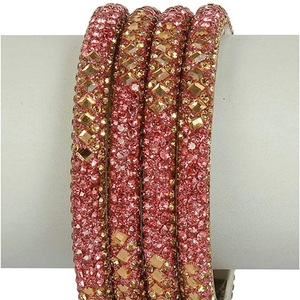 Brazaletes de moda floral Lakh de 11 filas - Product Image 1