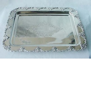 <b>Silver</b> Serving <b>Tray</b> Made of Brass for WEDDING/PARTY /RESTURANT - Product Image 5