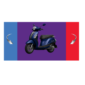 Hecho en Vietnam, moda, scooter de Gas (grandev-deluxe YSG-125), azul/rojo - Product Image 6