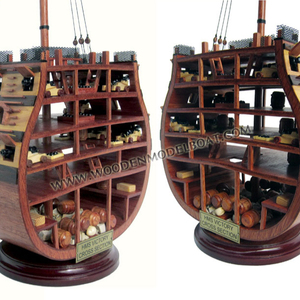 Maqueta de Madera de la HMS Victory, Modelo Artesanal Elegante TS0002W, Juguete de Vehículo Unisex con Sección Transversal, Edades 5-7 - Product Image 3