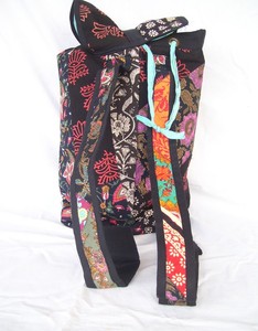 Mochila para Portátil Lowellcraft, Diseño Moderno y Suave, Gran Capacidad, Patrón Geométrico, Tela de Algodón, Respaldo con Curva Fisiológica - Product Image 6