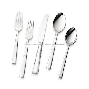 Juego de cubiertos modernos de acero inoxidable, conjunto de cubiertos de plata de lujo, cucharas para el almuerzo, cuchillos, conjunto de cubiertos de acero inoxidable - Product Image 3